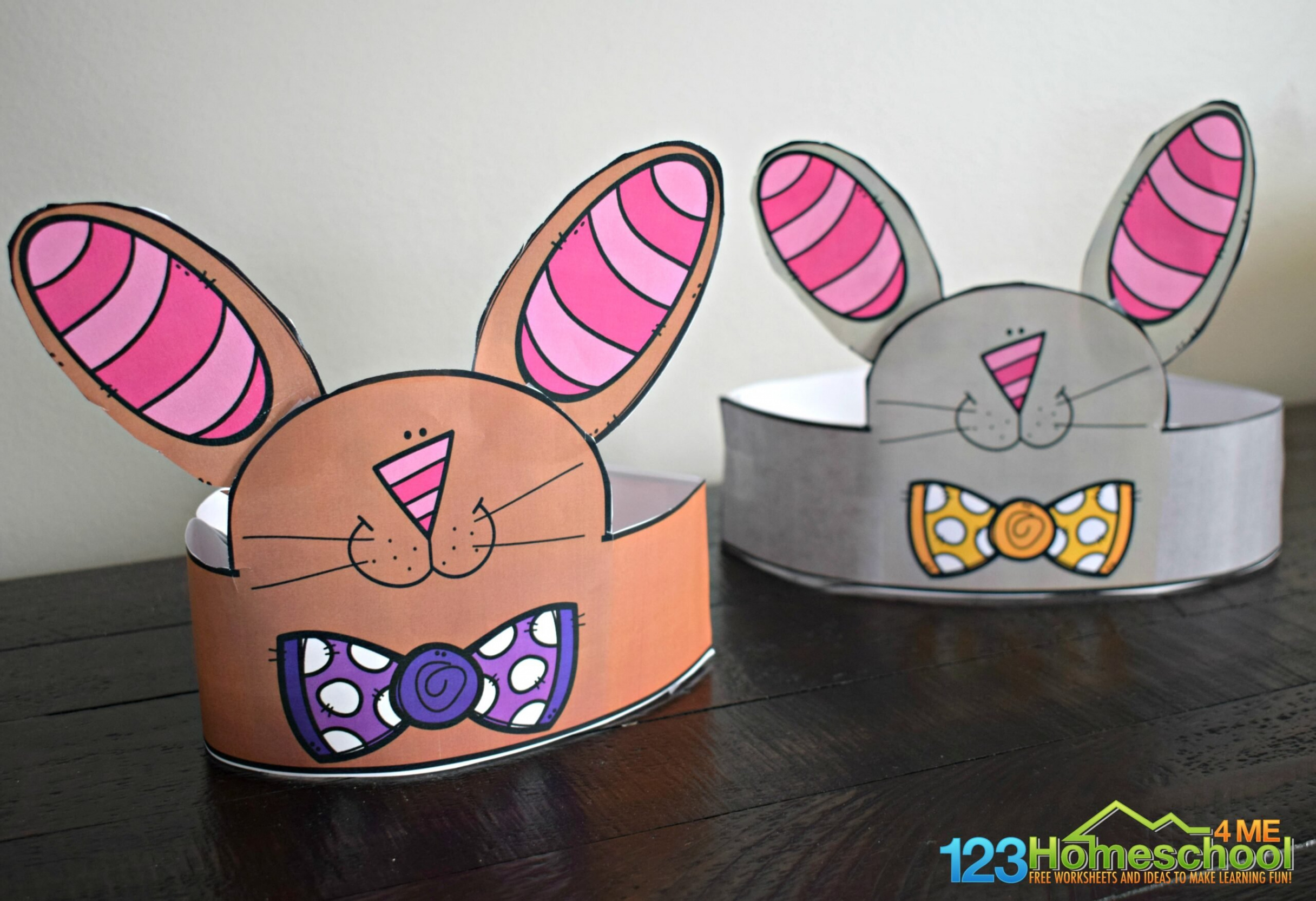 🐰 FREE Printable Bunny Ears Easter Hat Template