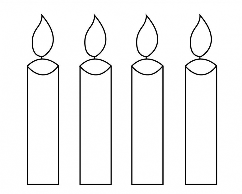 Free Printable Candle Coloring Pages  Birthday candle template