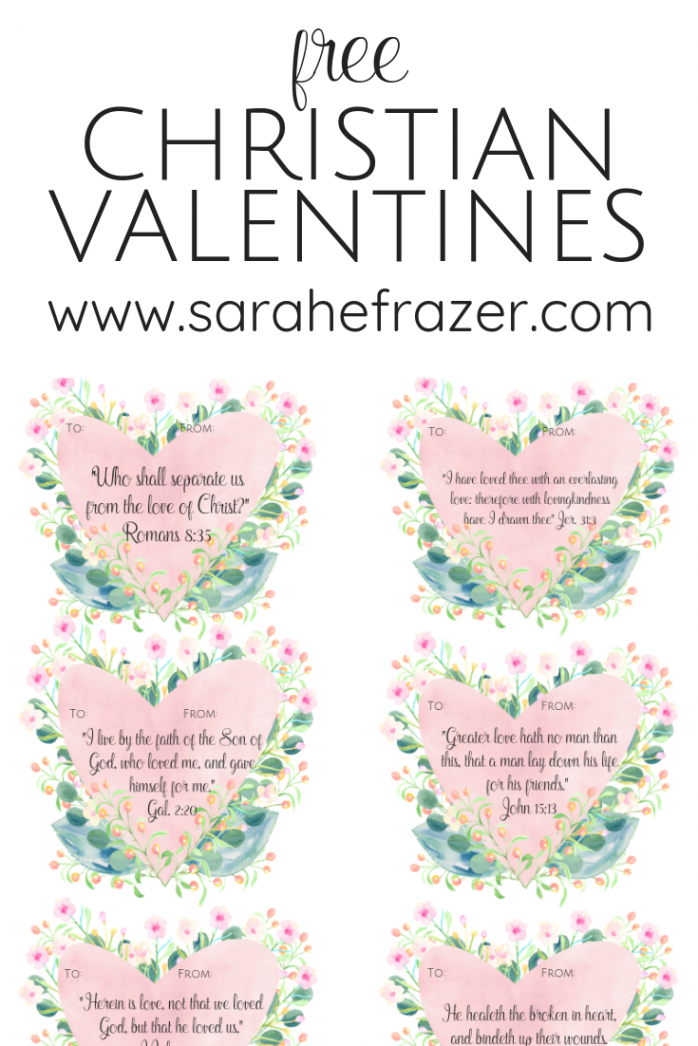 Free Printable Christian Valentines - Sarah E