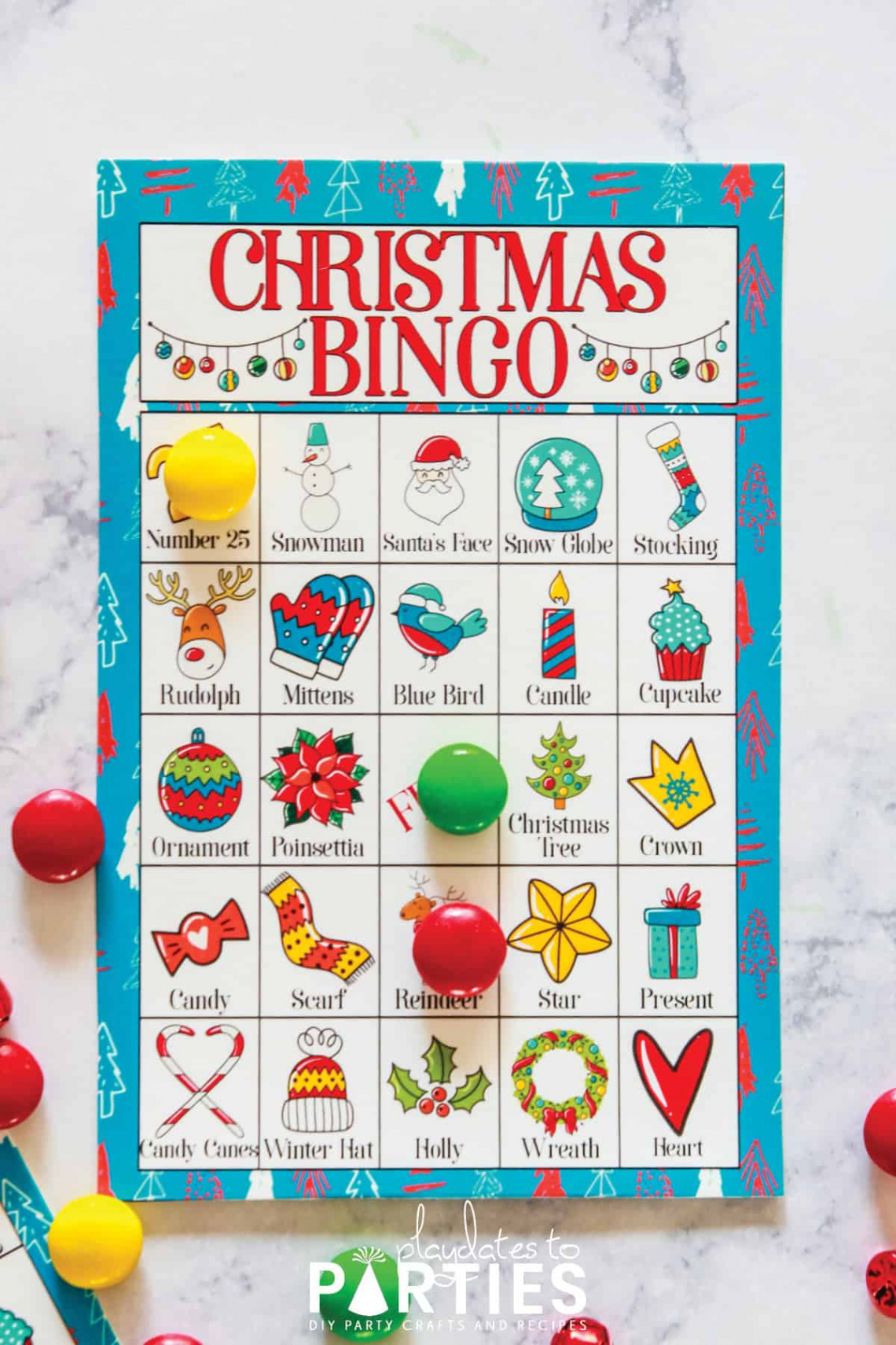 Free Printable Christmas Bingo Cards for Kids