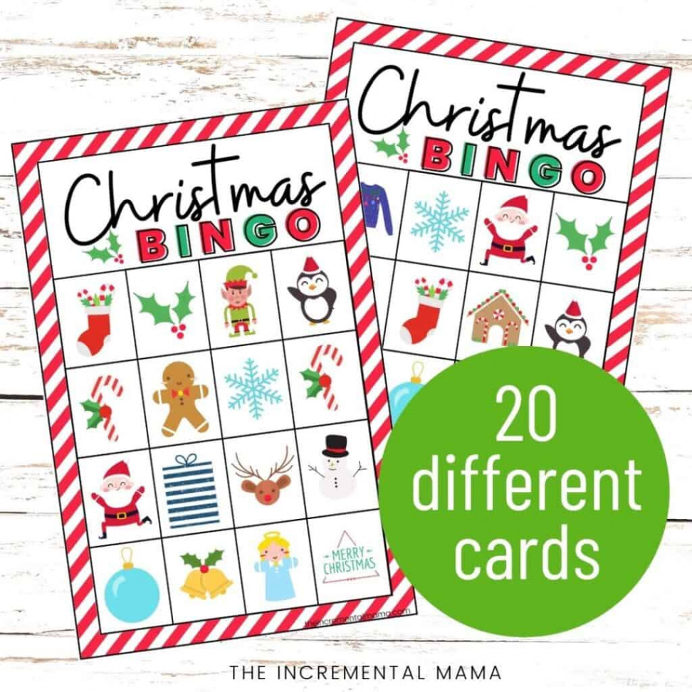 Free Printable Christmas Bingo Cards - The Incremental Mama