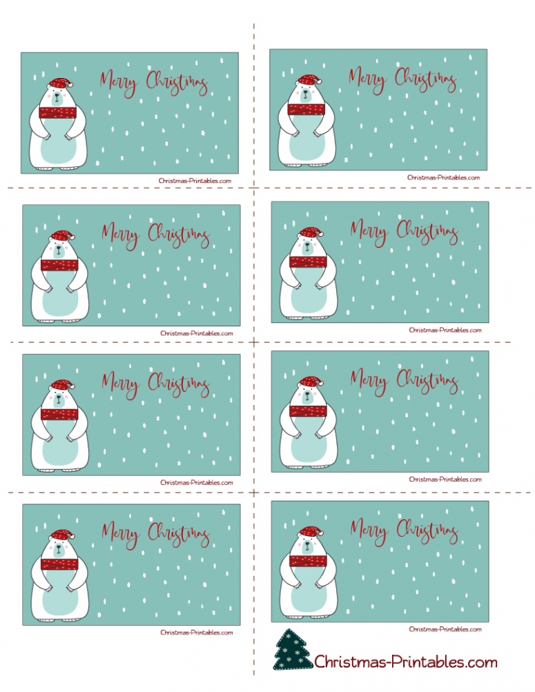 Free Printable Christmas Labels