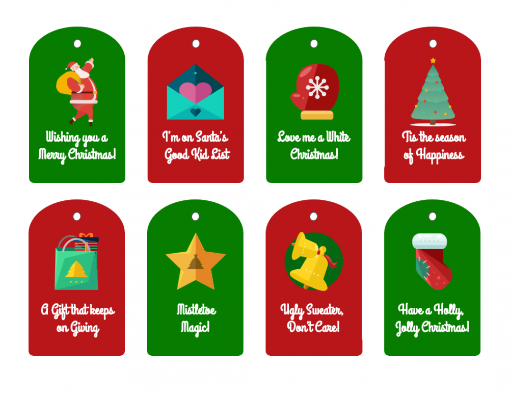 Free Printable Christmas Tags - Venngage