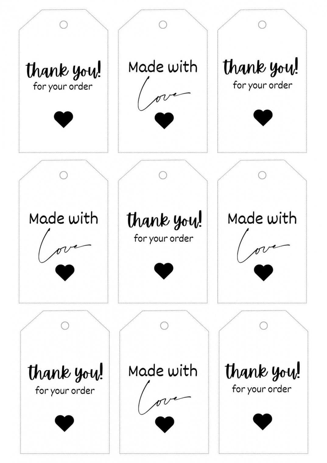 Free, printable, customizable tag templates  Canva