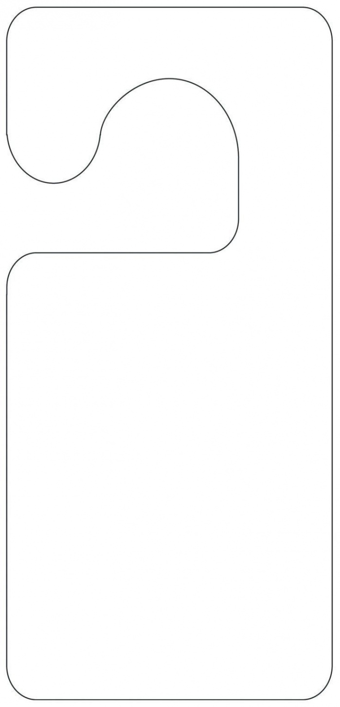 Free Printable Door Hanger Template Best  Door Hanger Template