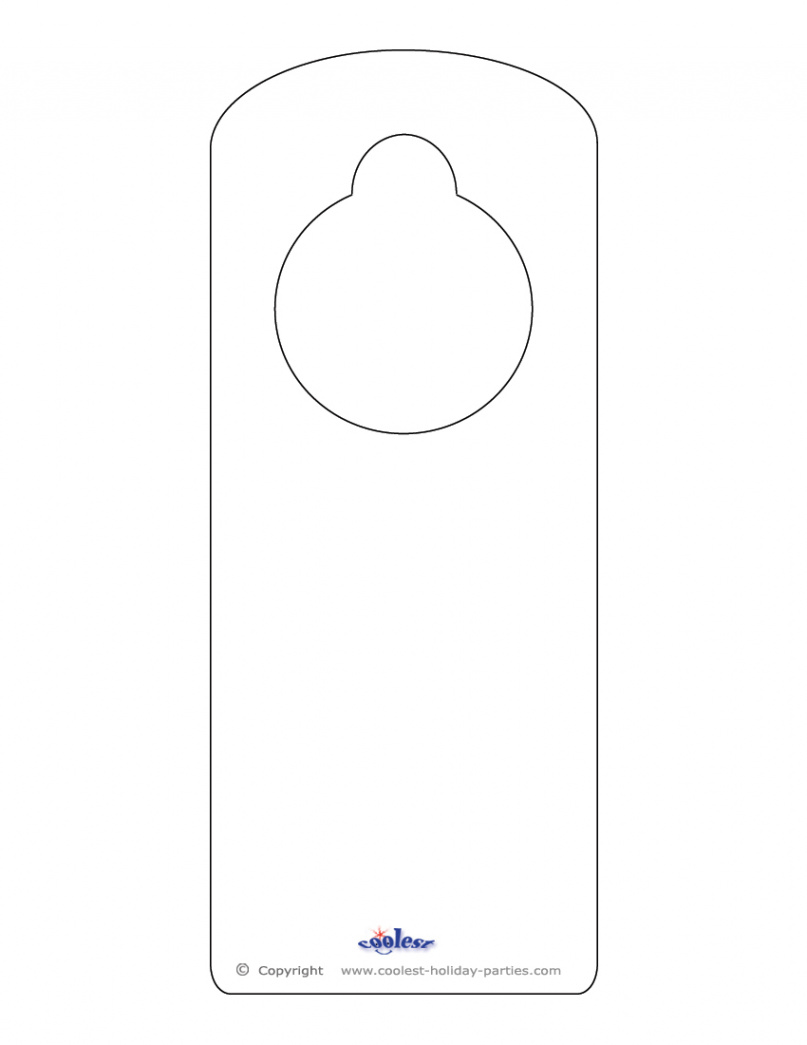 Free Printable Doorknob Hanger Template - Printable Templates Free