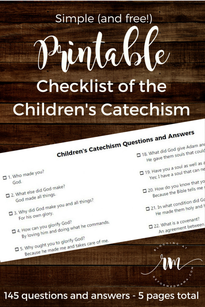 Free Printable Download of the Children