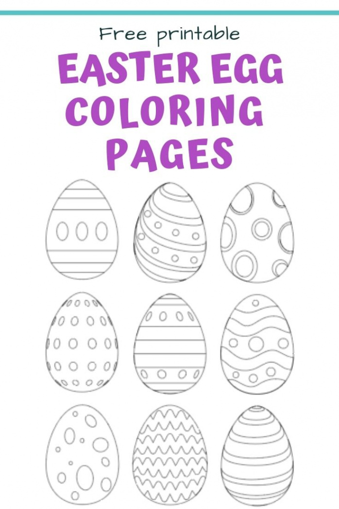 Free Printable Easter Egg Templates & Easter Egg Coloring Pages