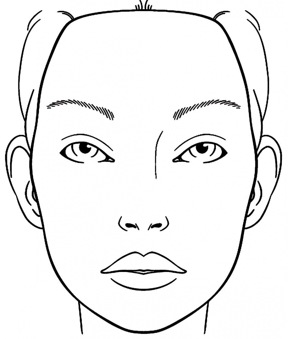 Free Printable Face Charts For Makeup - Makeup Vidalondon  Makeup