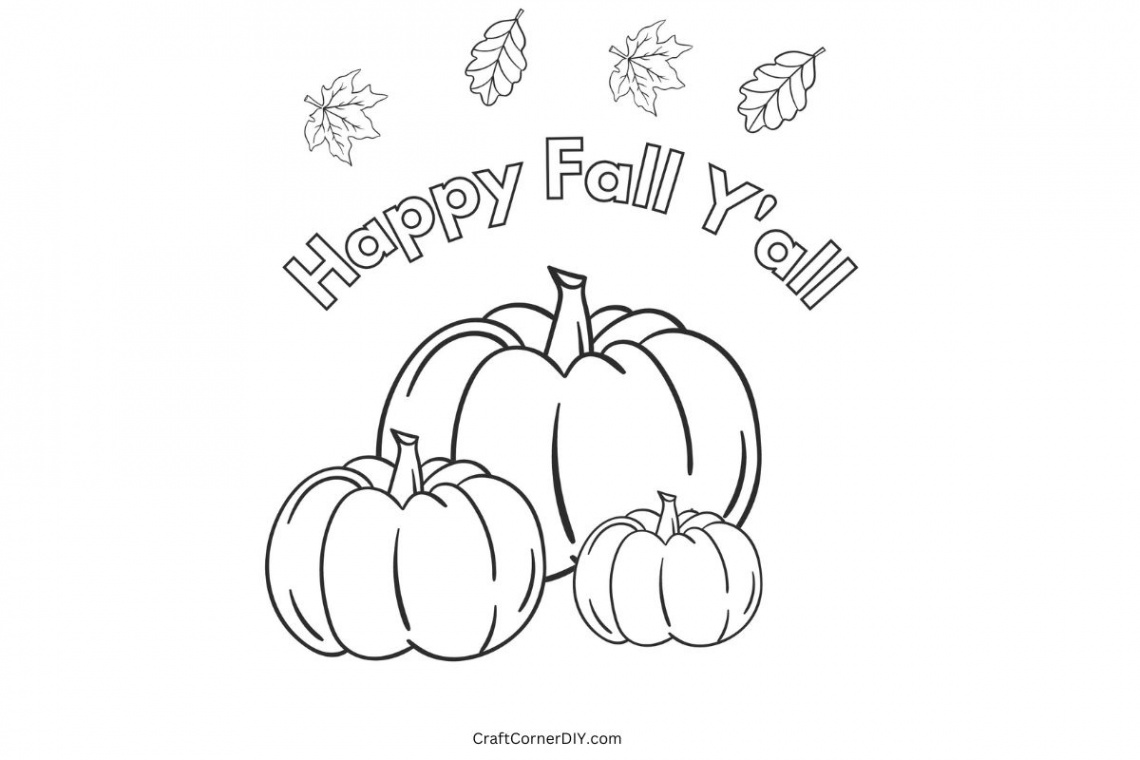 Free Printable Fall Coloring Pages  Craft Corner DIY