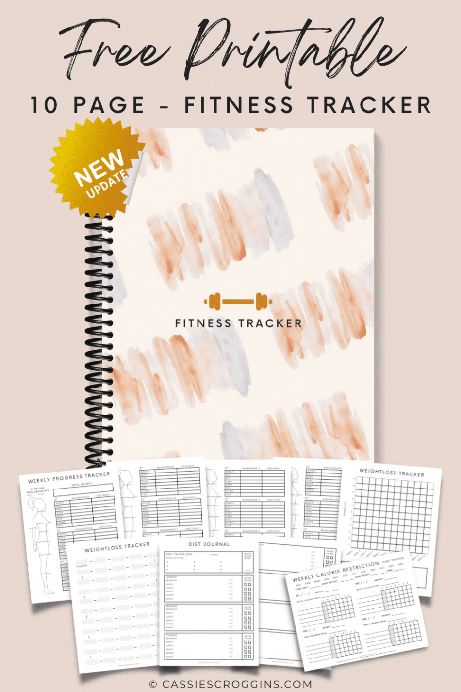 Free Printable Fitness Tracker ( Pages!)