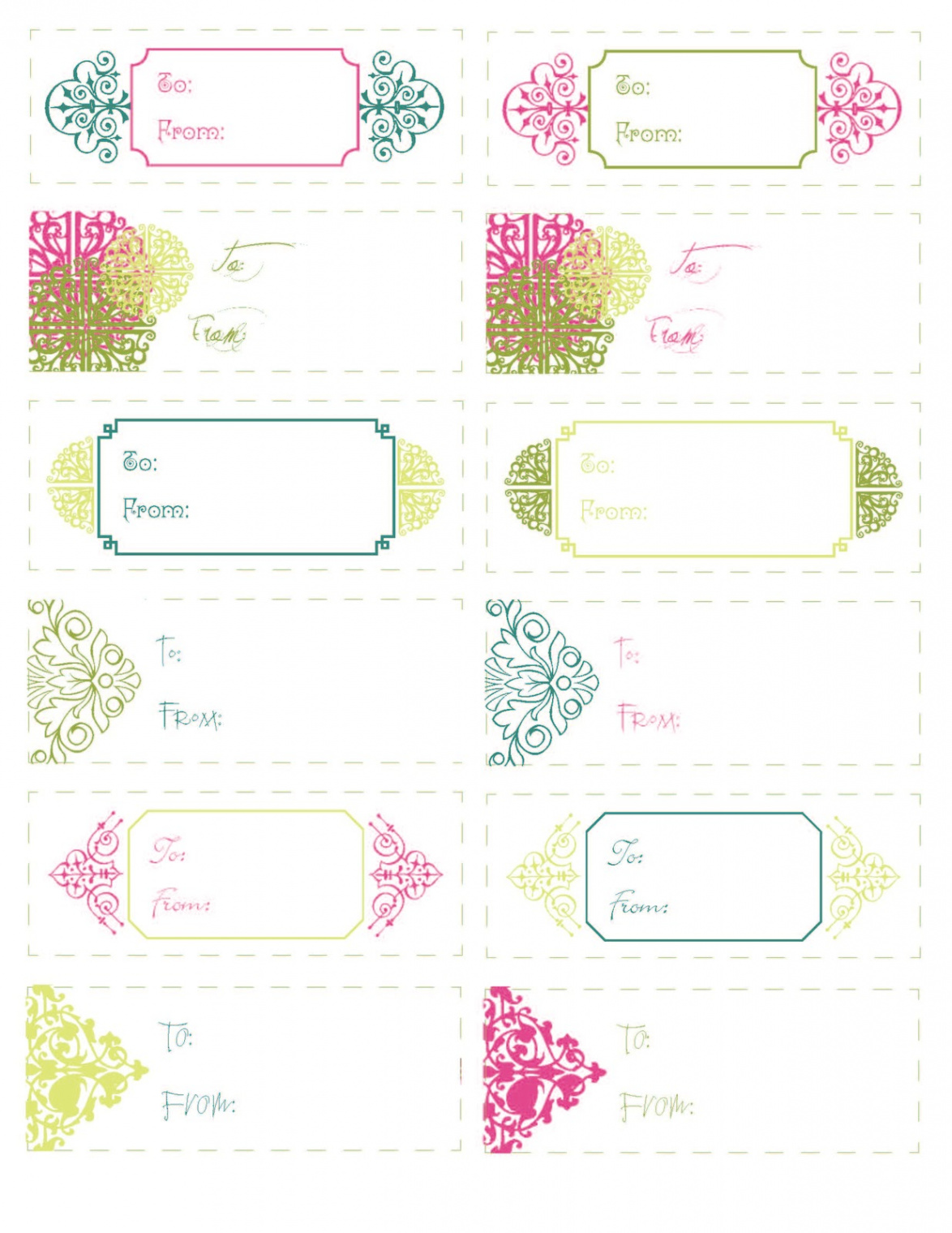 Free Printable Gift Tags  Design Fixation