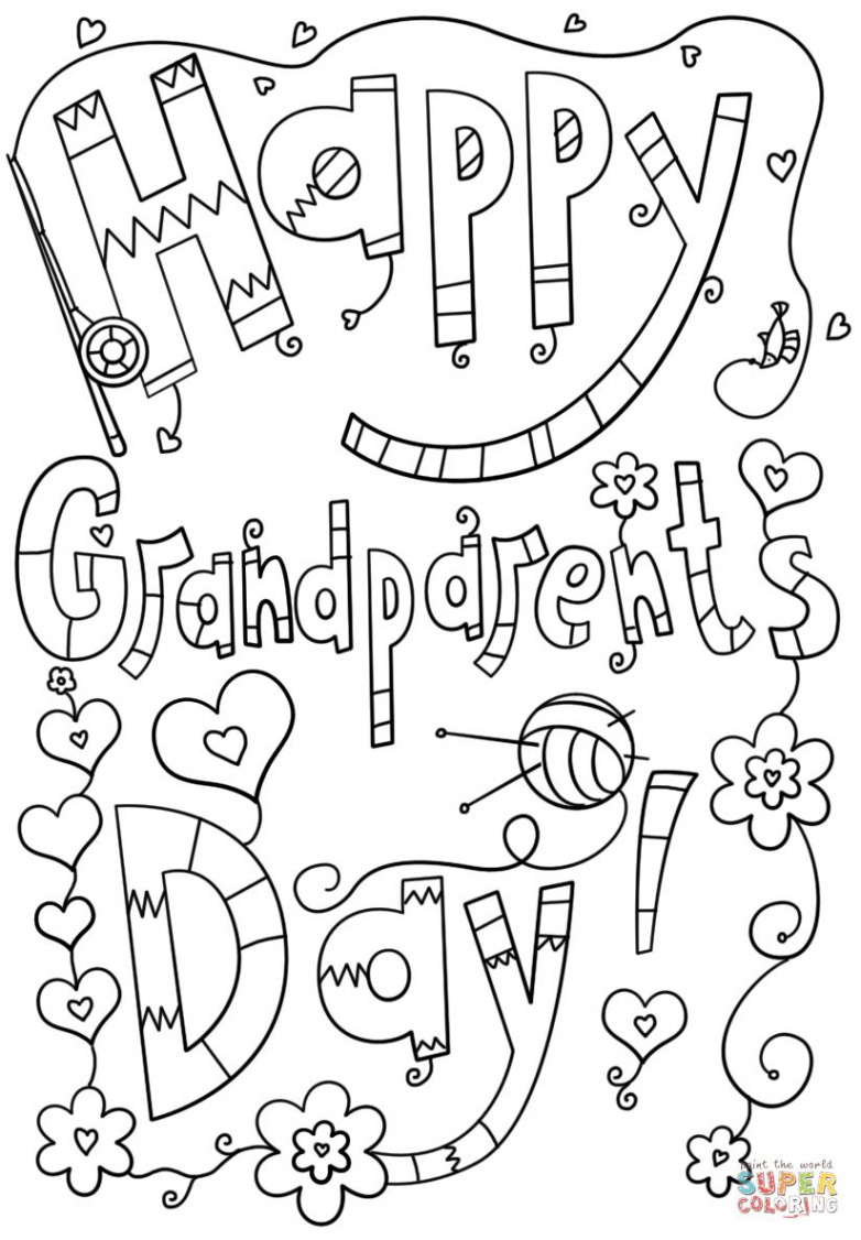 Free, Printable Grandparents Day Coloring Pages