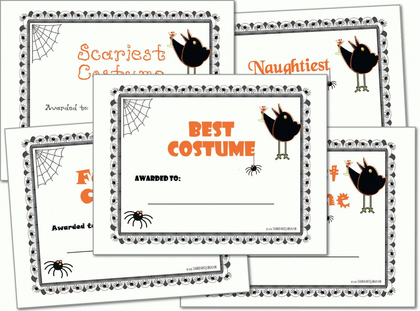 Free Printable Halloween Award Certificates  Free Printable