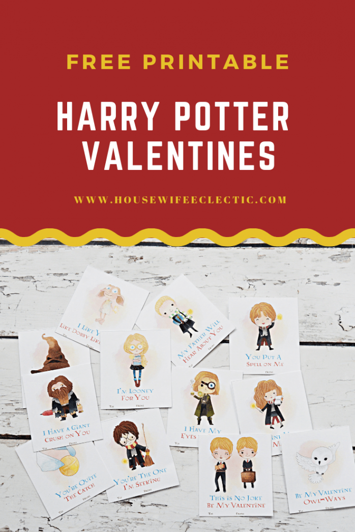 Free Printable Harry Potter Valentines - Housewife Eclectic