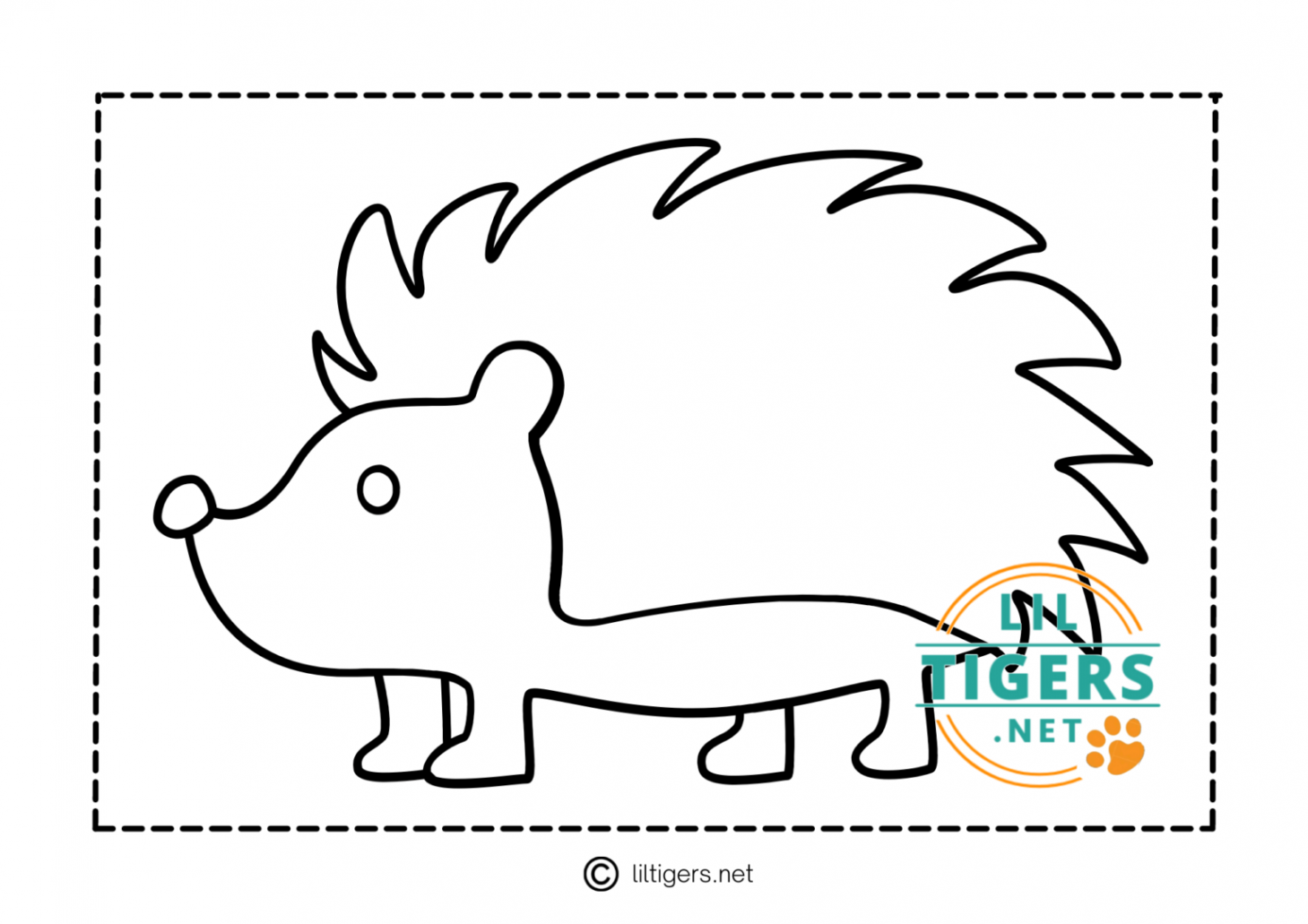 Free Printable Hedgehog Templates - Lil Tigers in   Templates