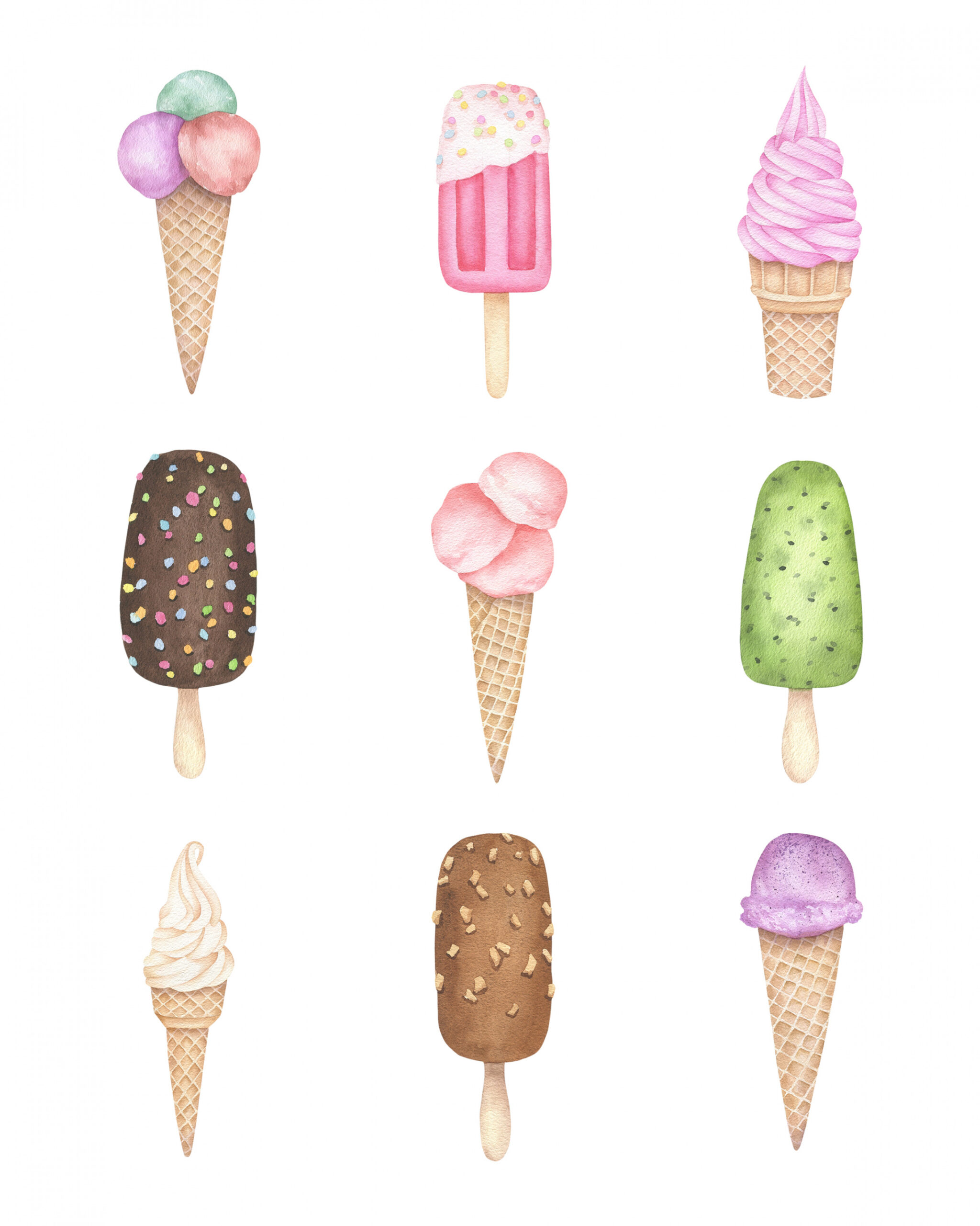 Free Printable Ice Cream Wall Art - The Cottage Market