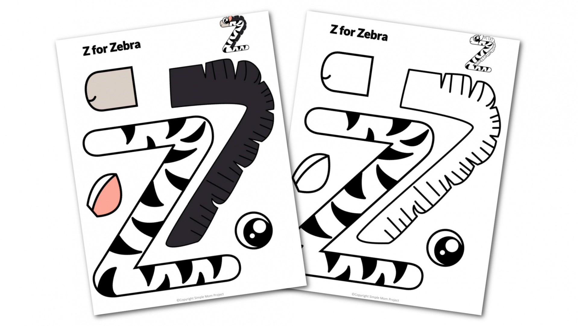 Free Printable Letter Z Craft Template  Letter z crafts, Free