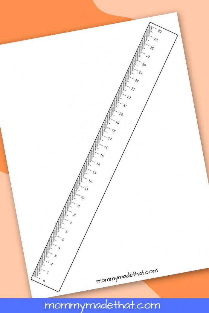 Free Printable Millimeter Ruler (Actual Size) in   Printable