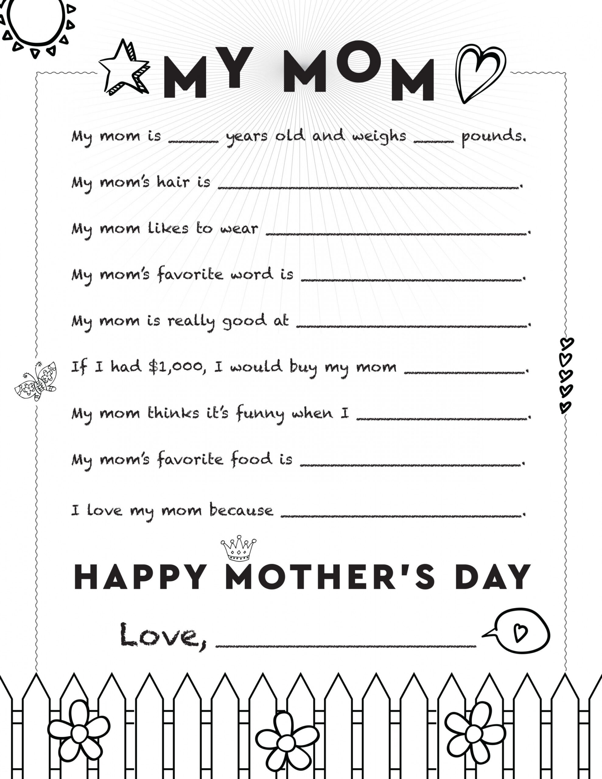 Free Printable Mother