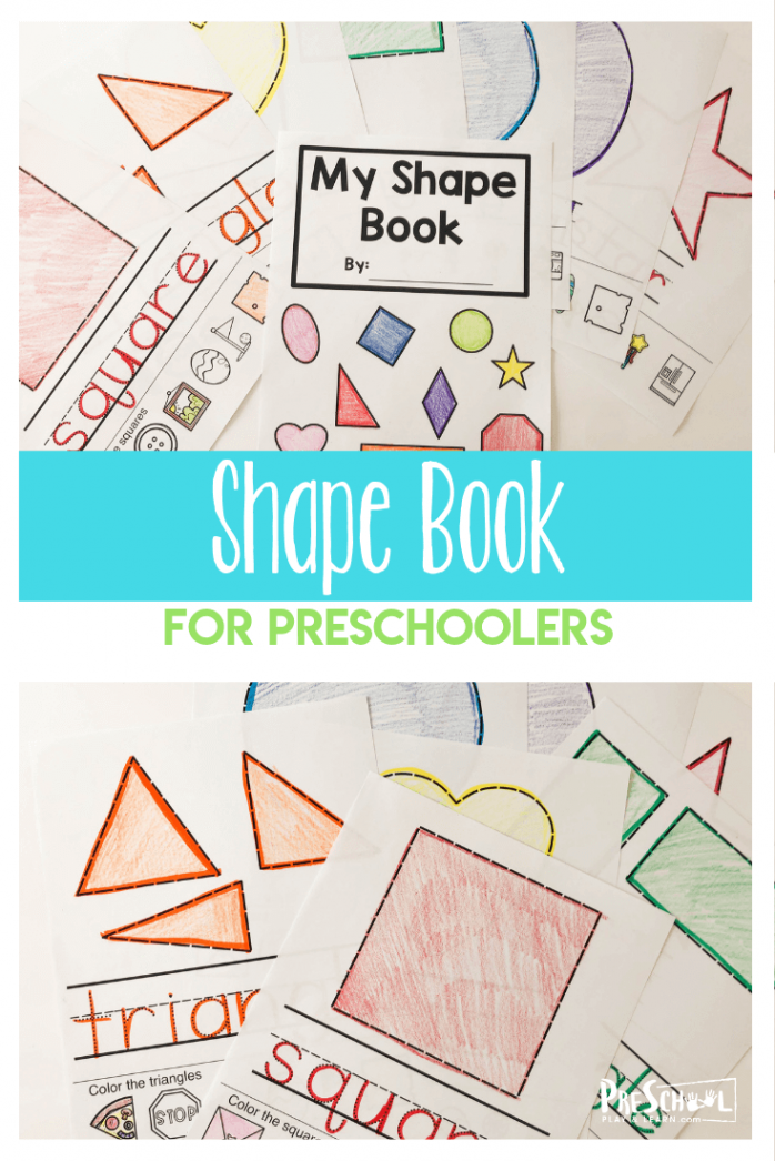 🔺🟡🟪 FREE Printable My Shape Book pdf for Preschoolers