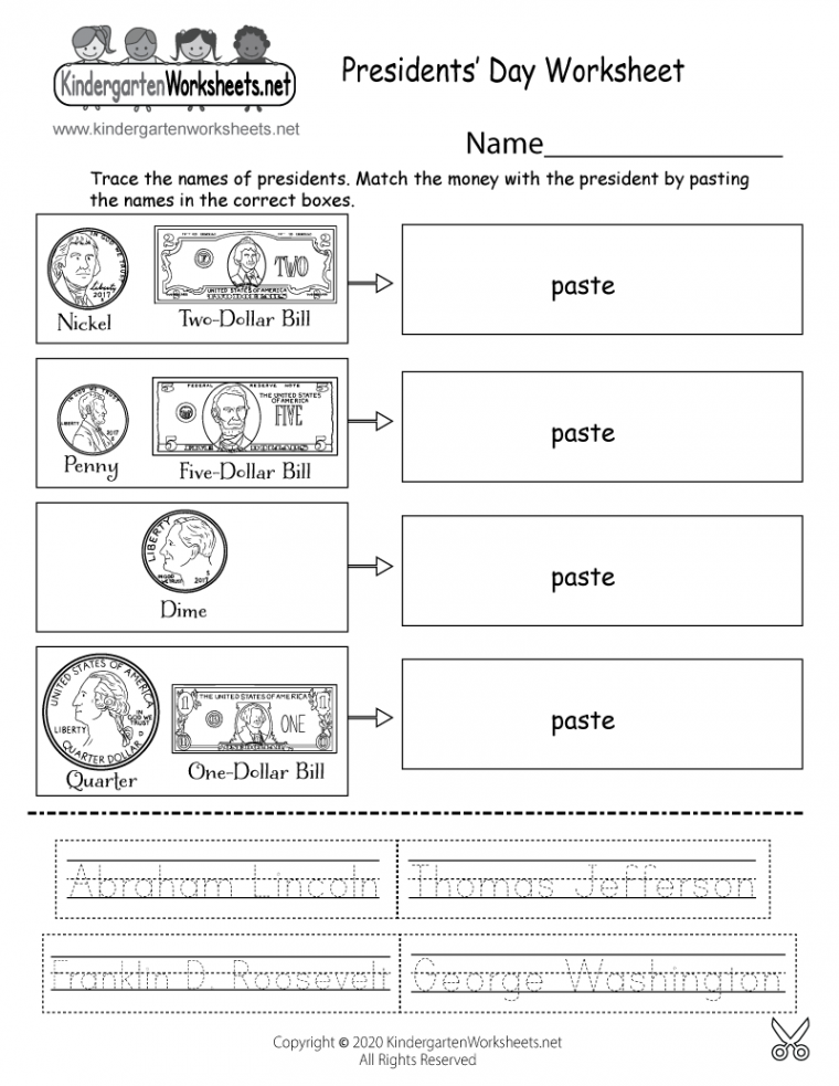 Free Printable Presidents