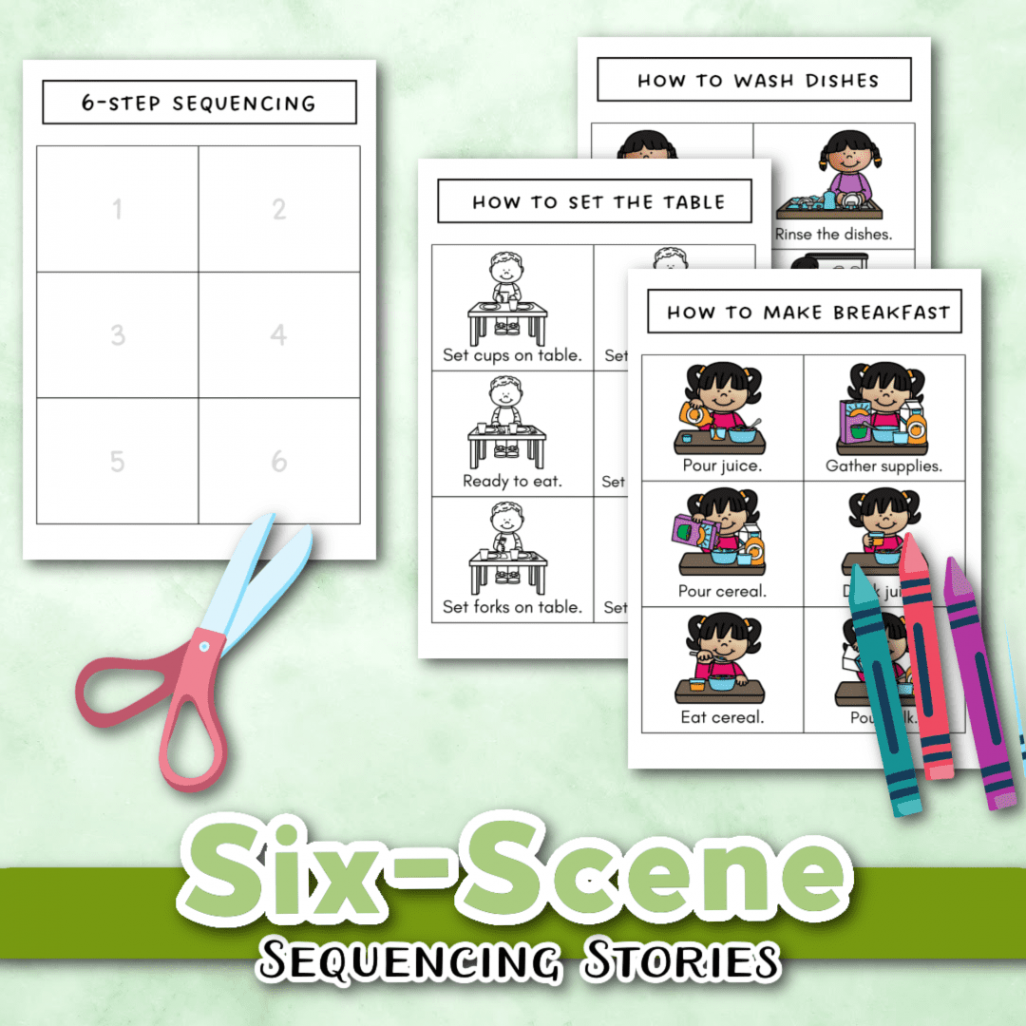 Free Printable  Scene Sequencing Cards