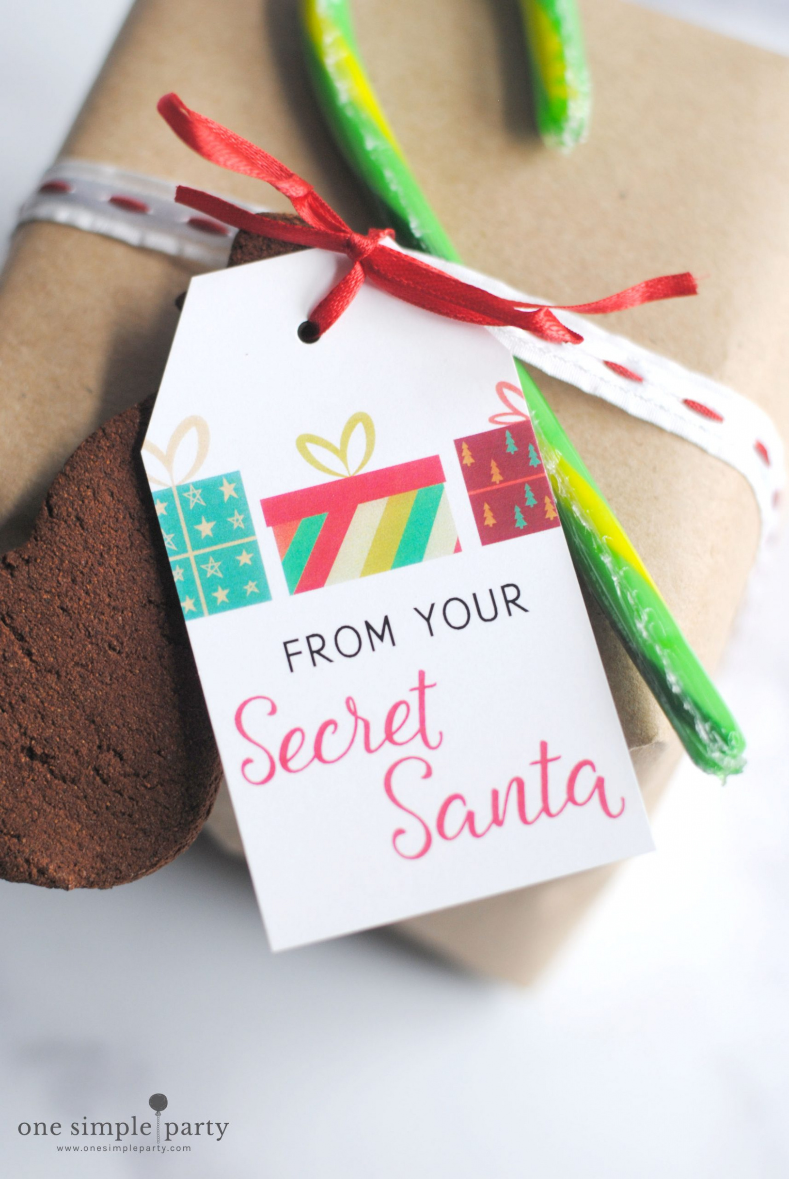 Free Printable Secret Santa Tags -