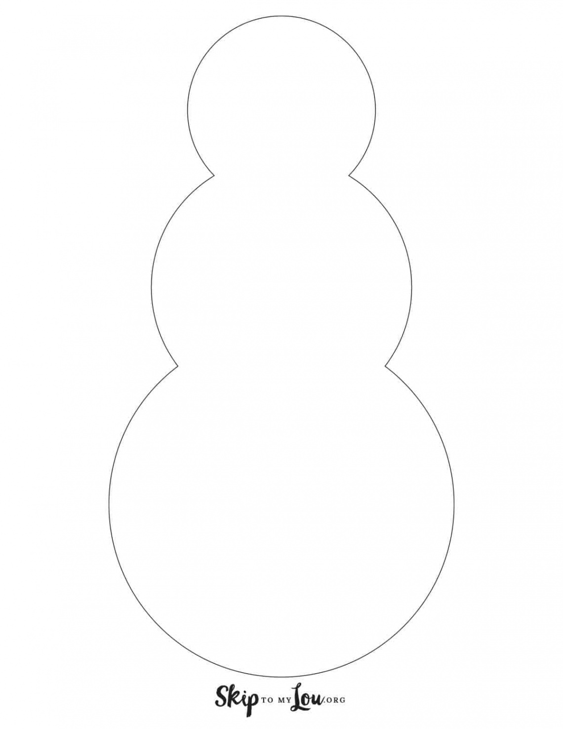 Free Printable Snowman Templates for Crafts  Skip To My Lou