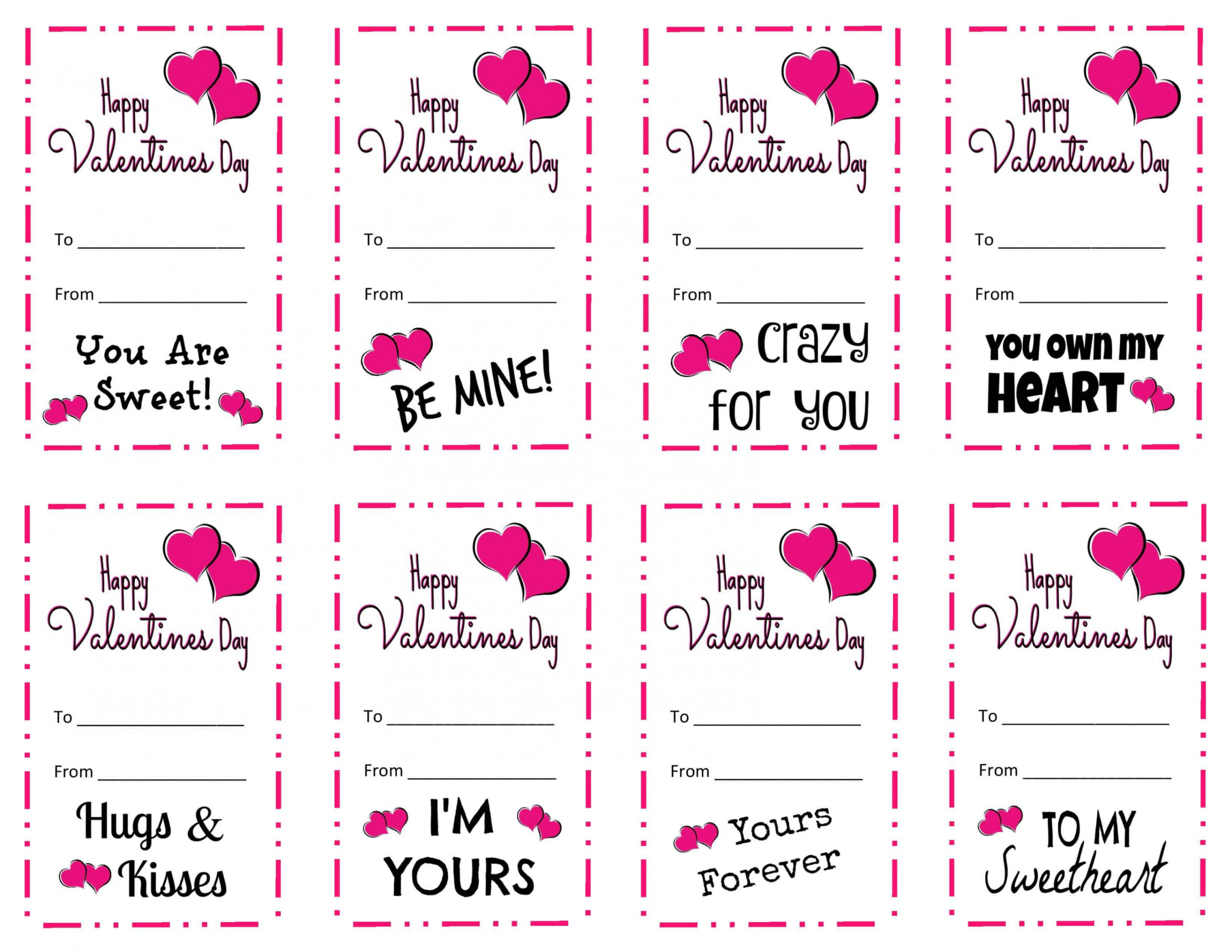 Free Printable Valentines - Inspirational Momma