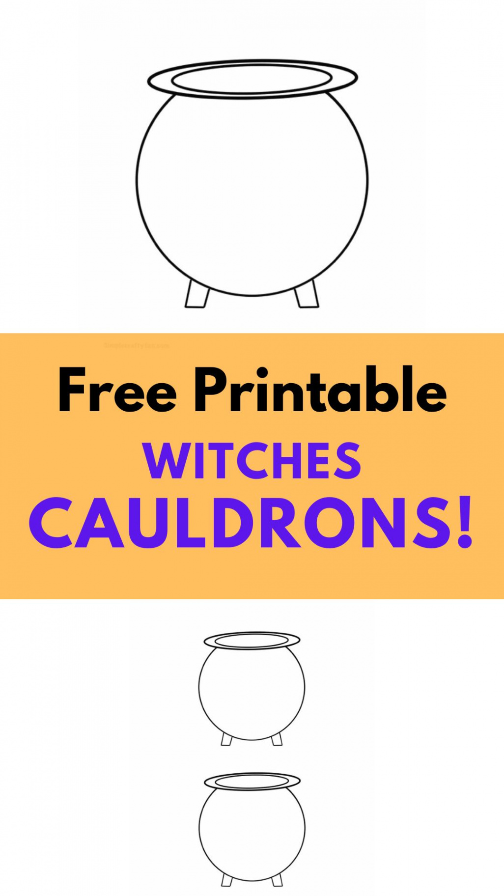 Free Printable Witches Cauldron -