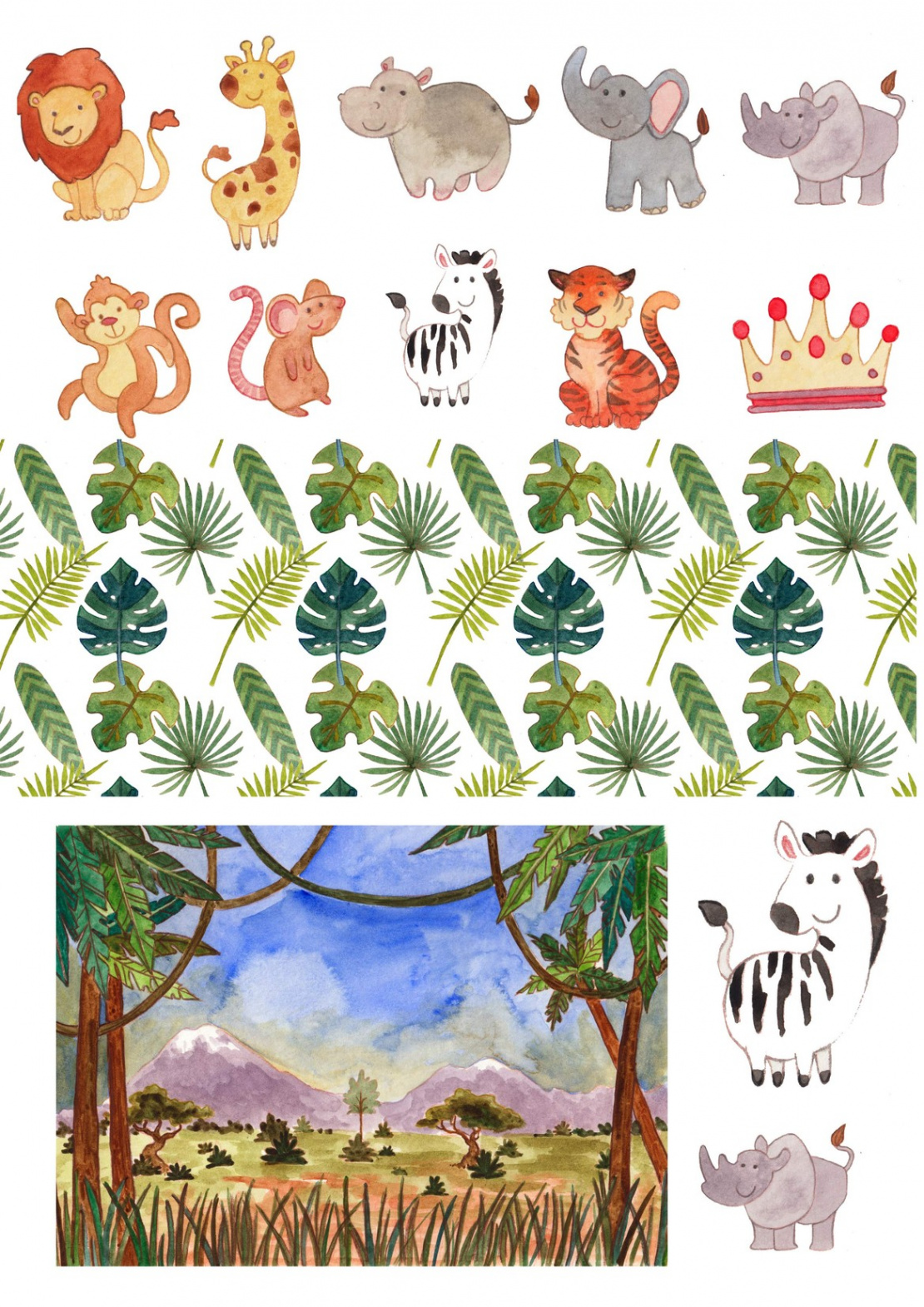 Free safari printables  Gathered