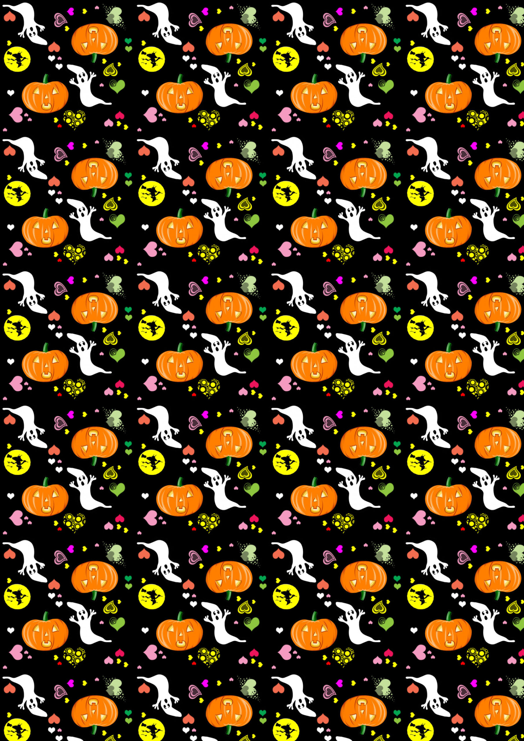 Free Scrapbook Paper: Halloween Hearts (Large)  Rooftop Post