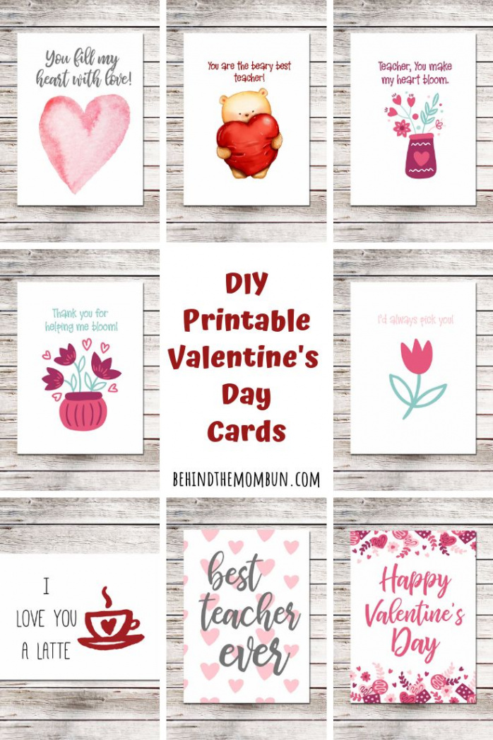 Free Teacher Appreciation Cards for Valentine