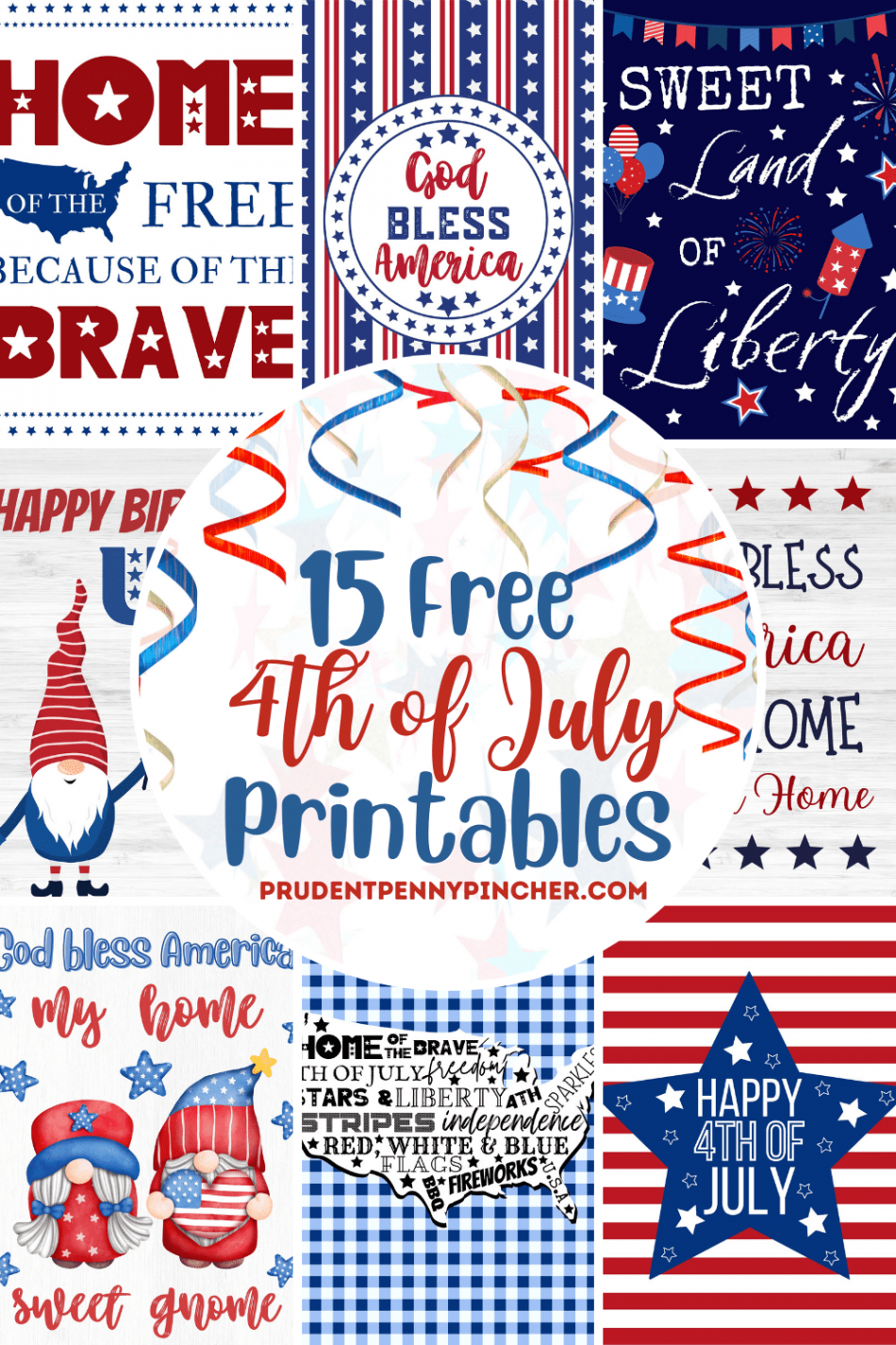 Free th of July Printables - Prudent Penny Pincher