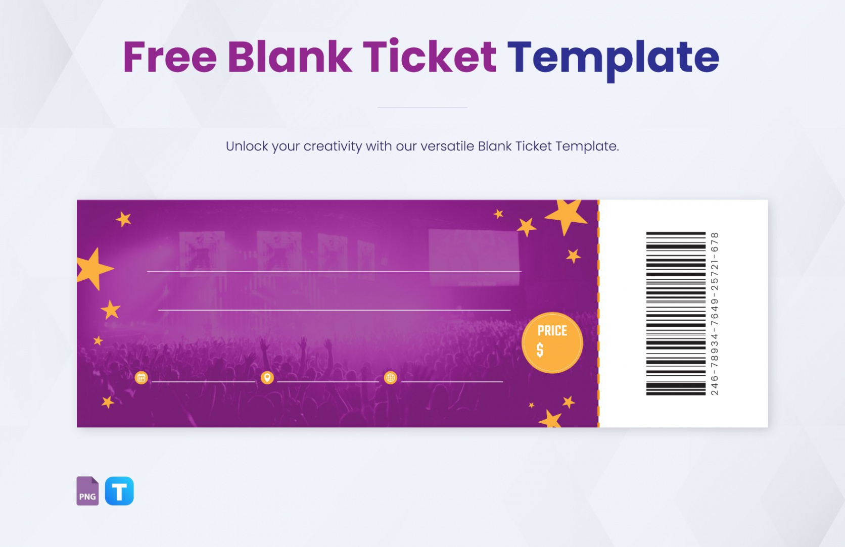 FREE Ticket Template - Download in Word, Google Docs, Excel, PDF