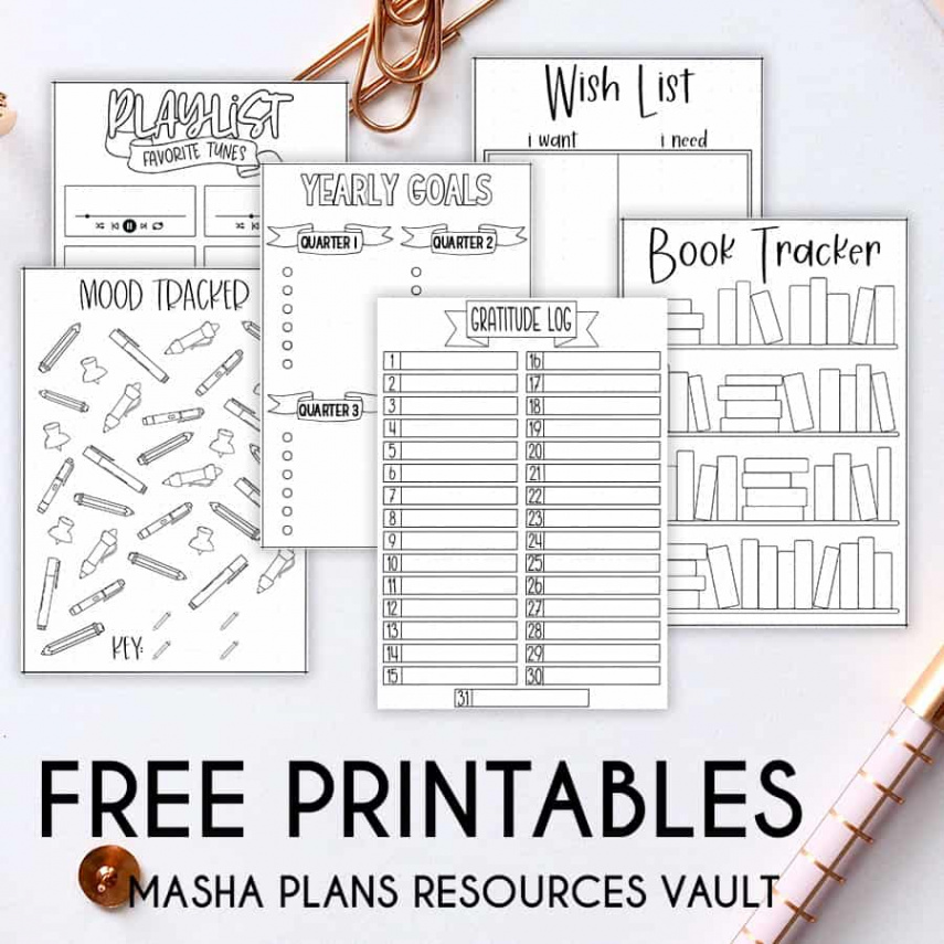 Fun and Simple Bullet Journal Page Ideas  Masha Plans