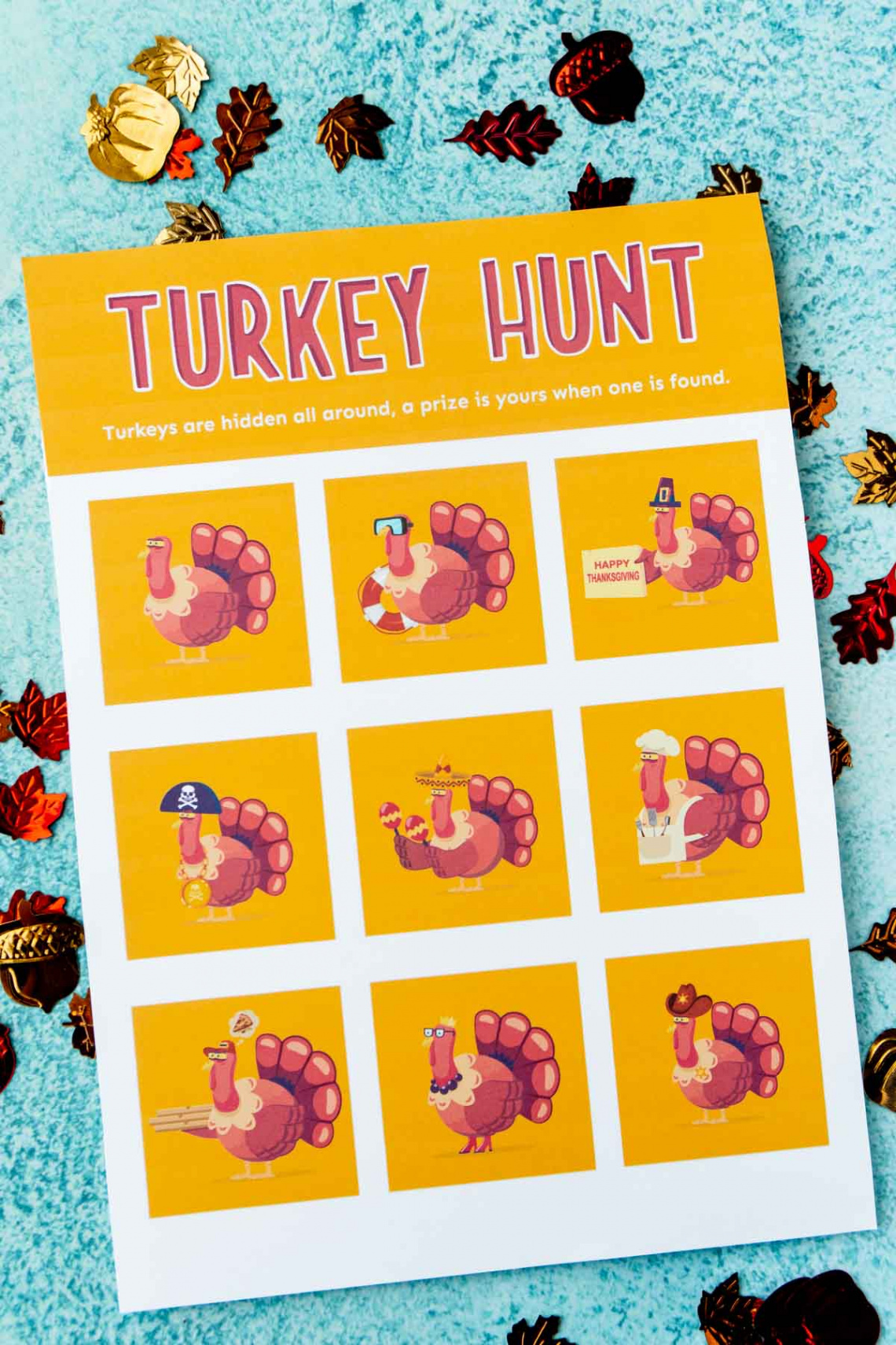 Fun Turkey Hunt Games (Free Printable!) - Play Party Plan