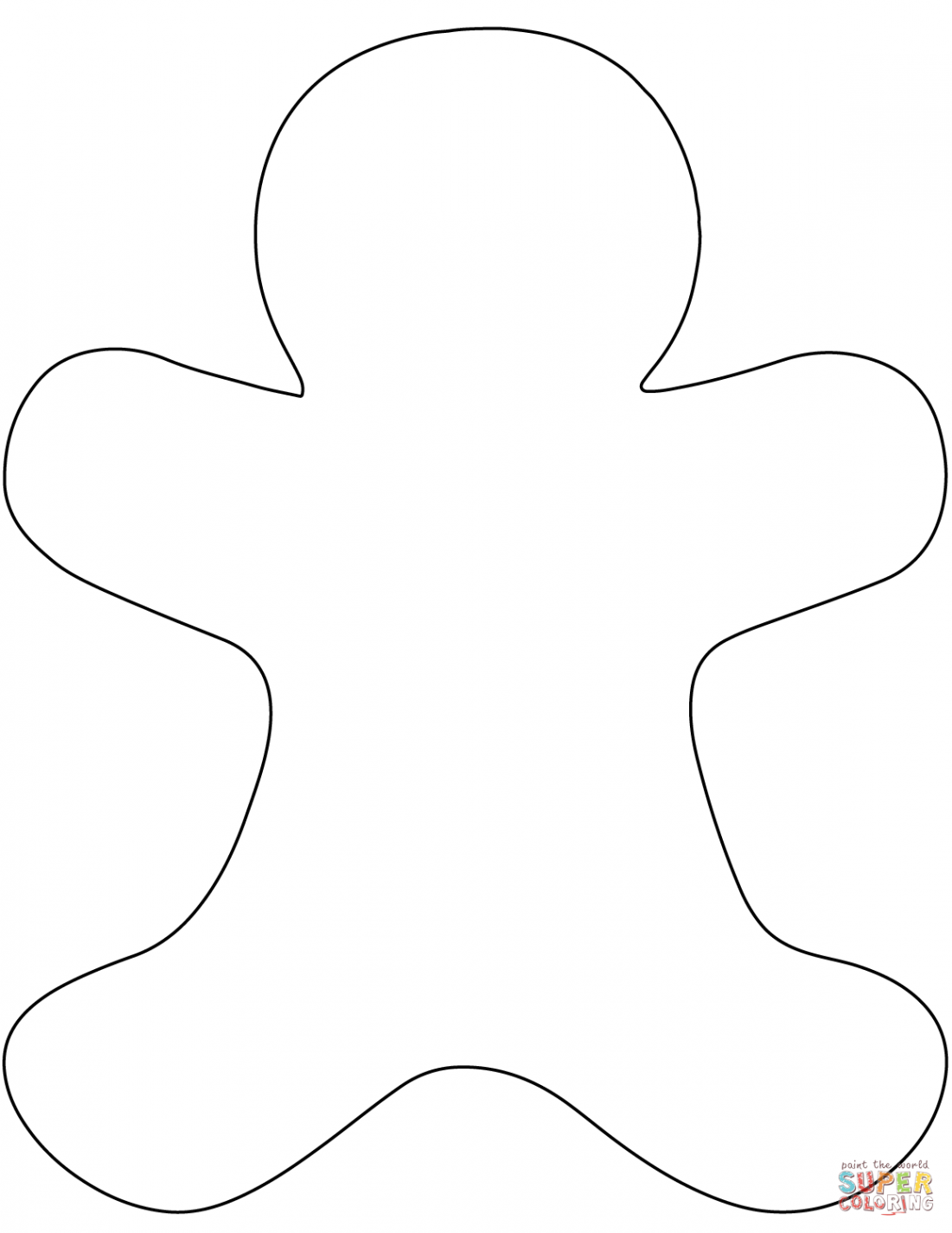 Gingerbread Man Template Check more at https://cleverhippo