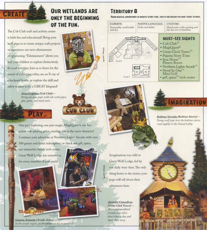 Great Wolf Lodge Map and Brochure ( -