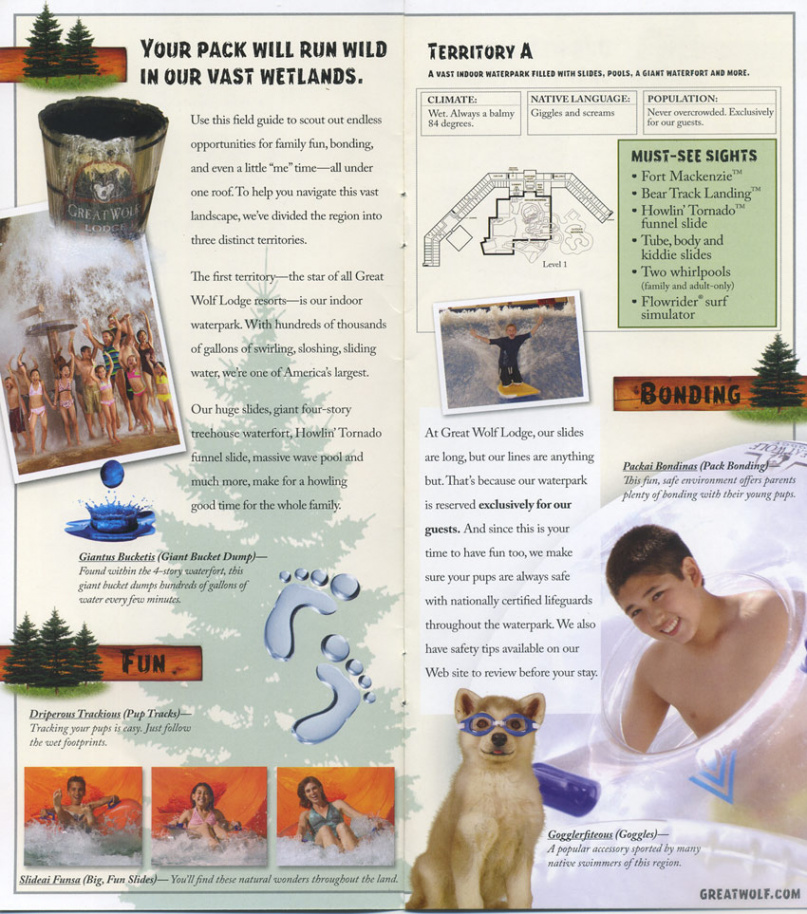 Great Wolf Lodge Map and Brochure ( -