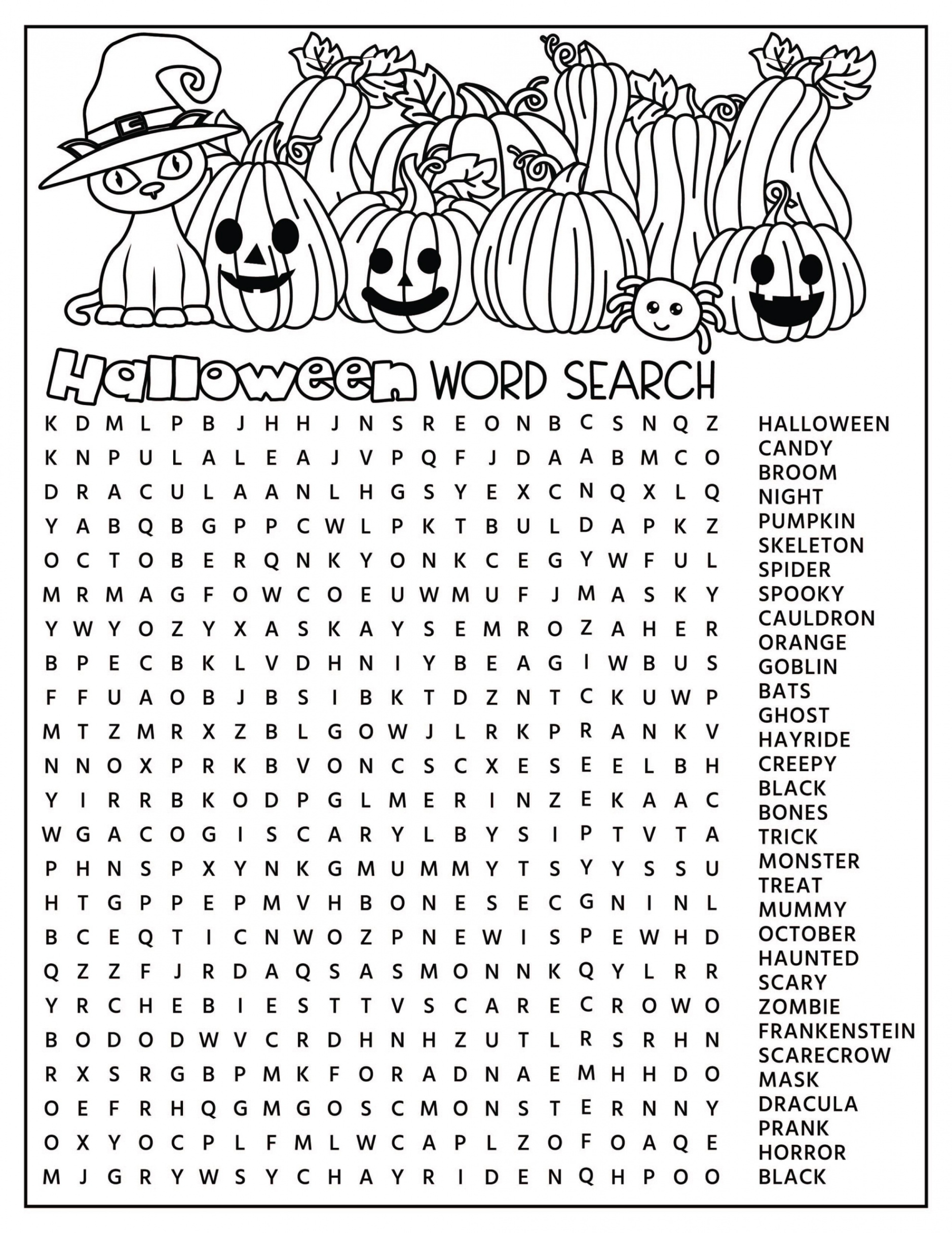 Halloween Activity Pages - Free Printables! - Kids Activity Zone