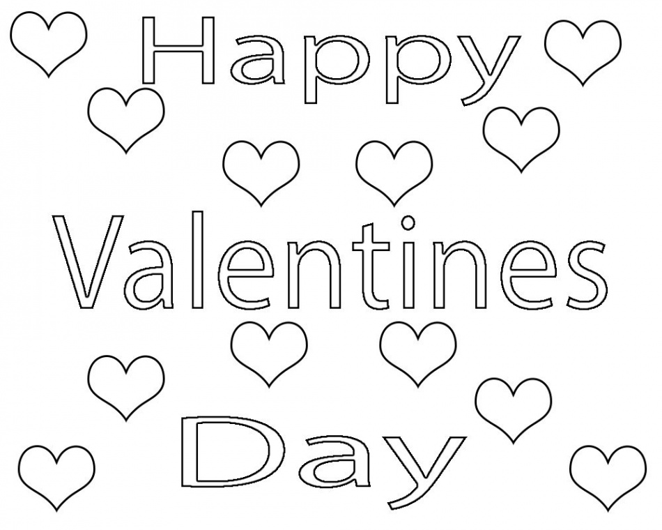 Happy Valentines Day Coloring Pages free Printable  Valentines