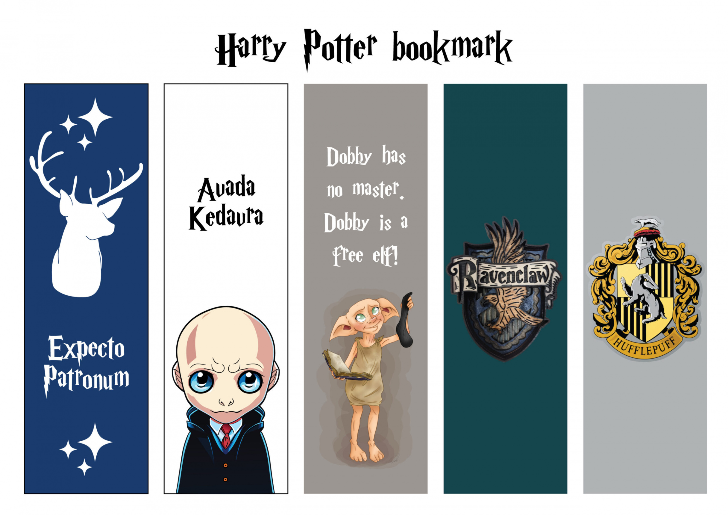 Harry Potter Bookmark • The Printables