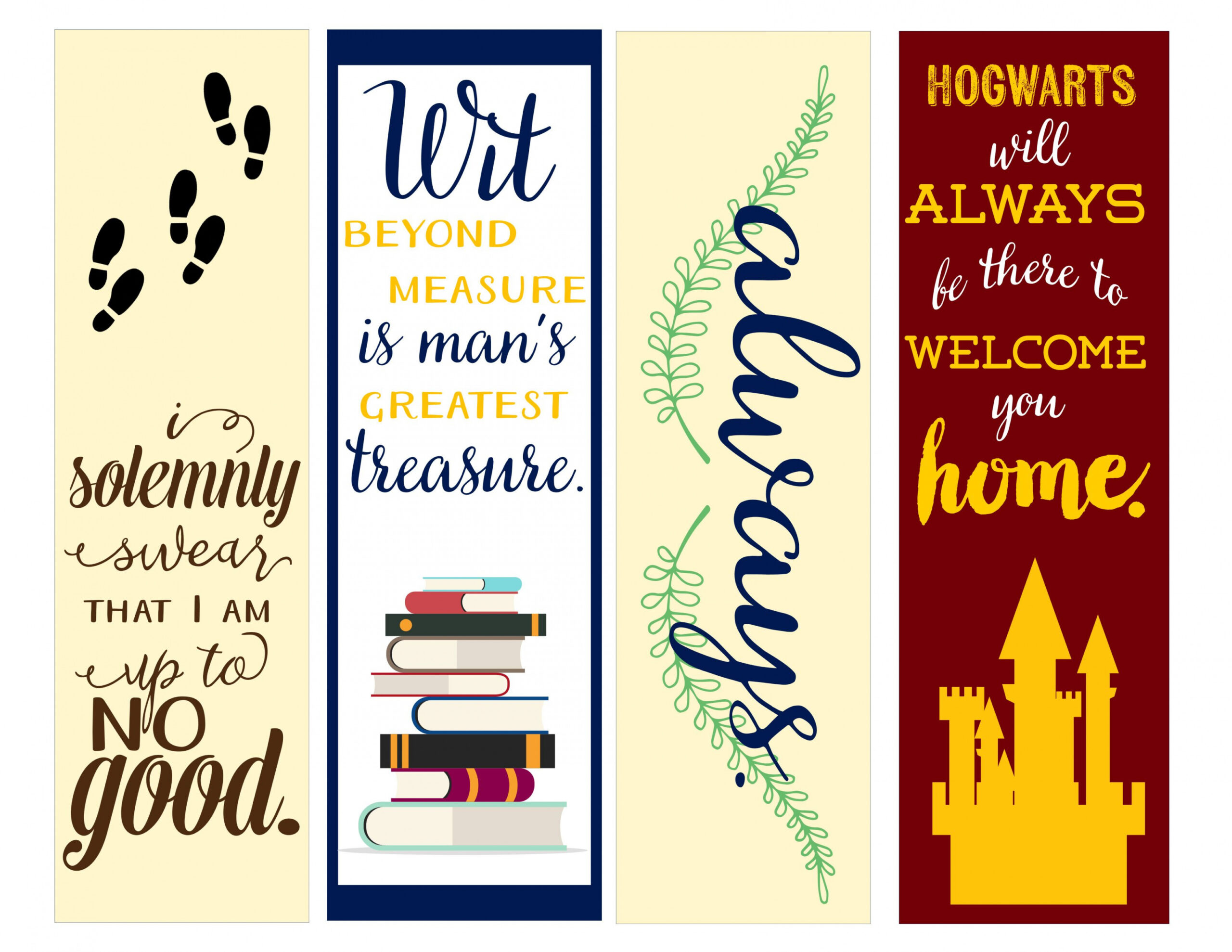 Harry Potter Bookmarks  Harry potter bookmark, Harry potter