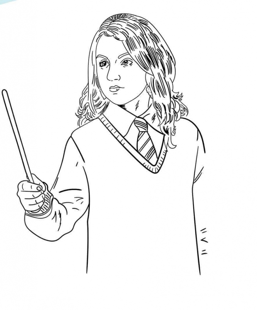 Harry Potter coloring pages Luna - ScribbleFun  Harry potter