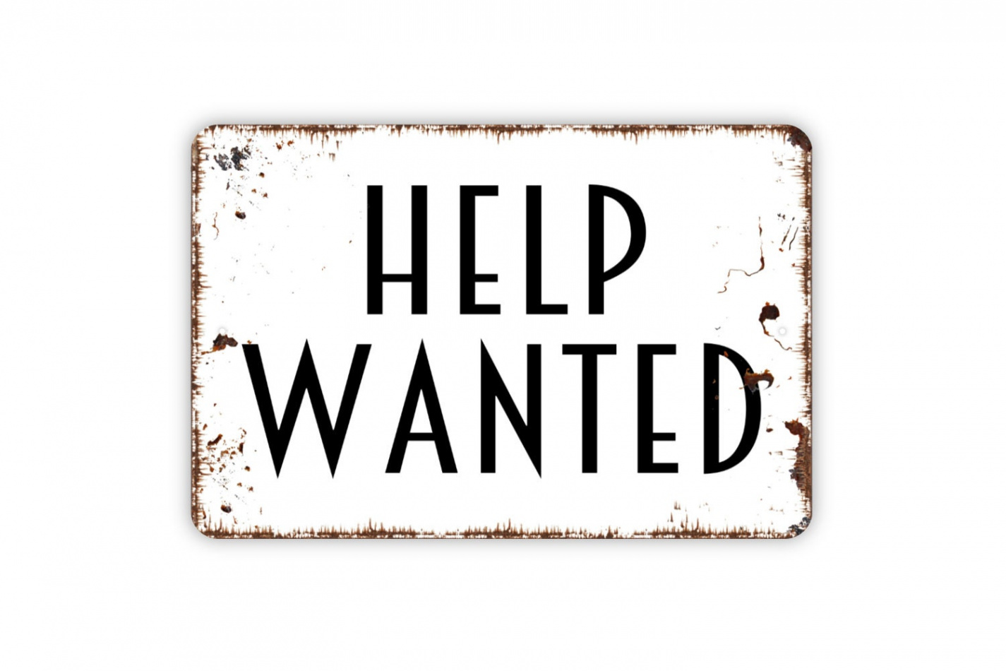 Help Wanted Sign Indoor or Outdoor Metal Wall Art - Etsy