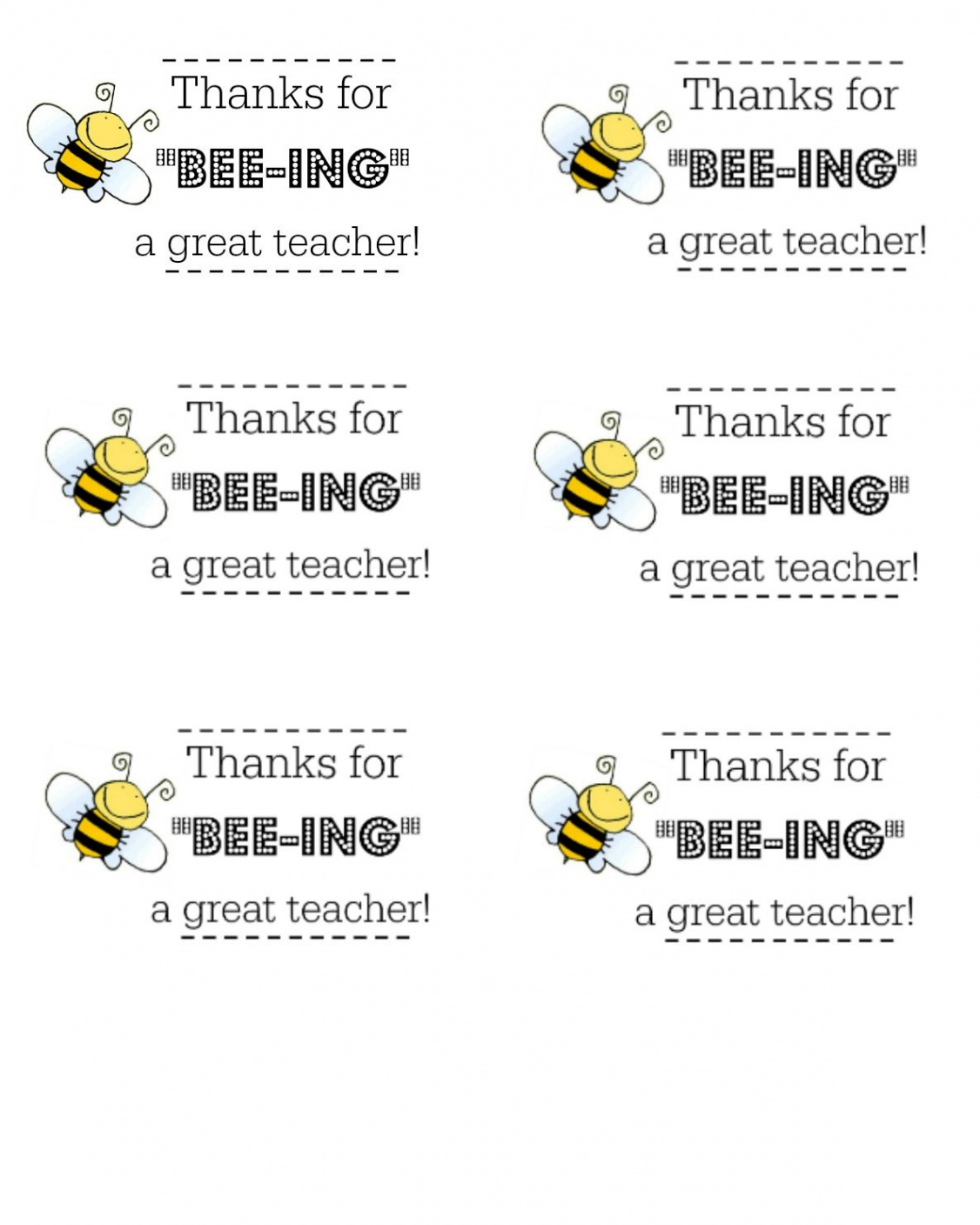 Honey BEE Teacher Gift with Free Printable Tag - I Dig Pinterest