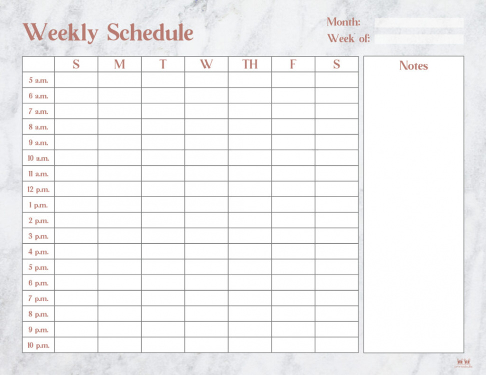 Hourly Planners -  FREE Printables  Printabulls