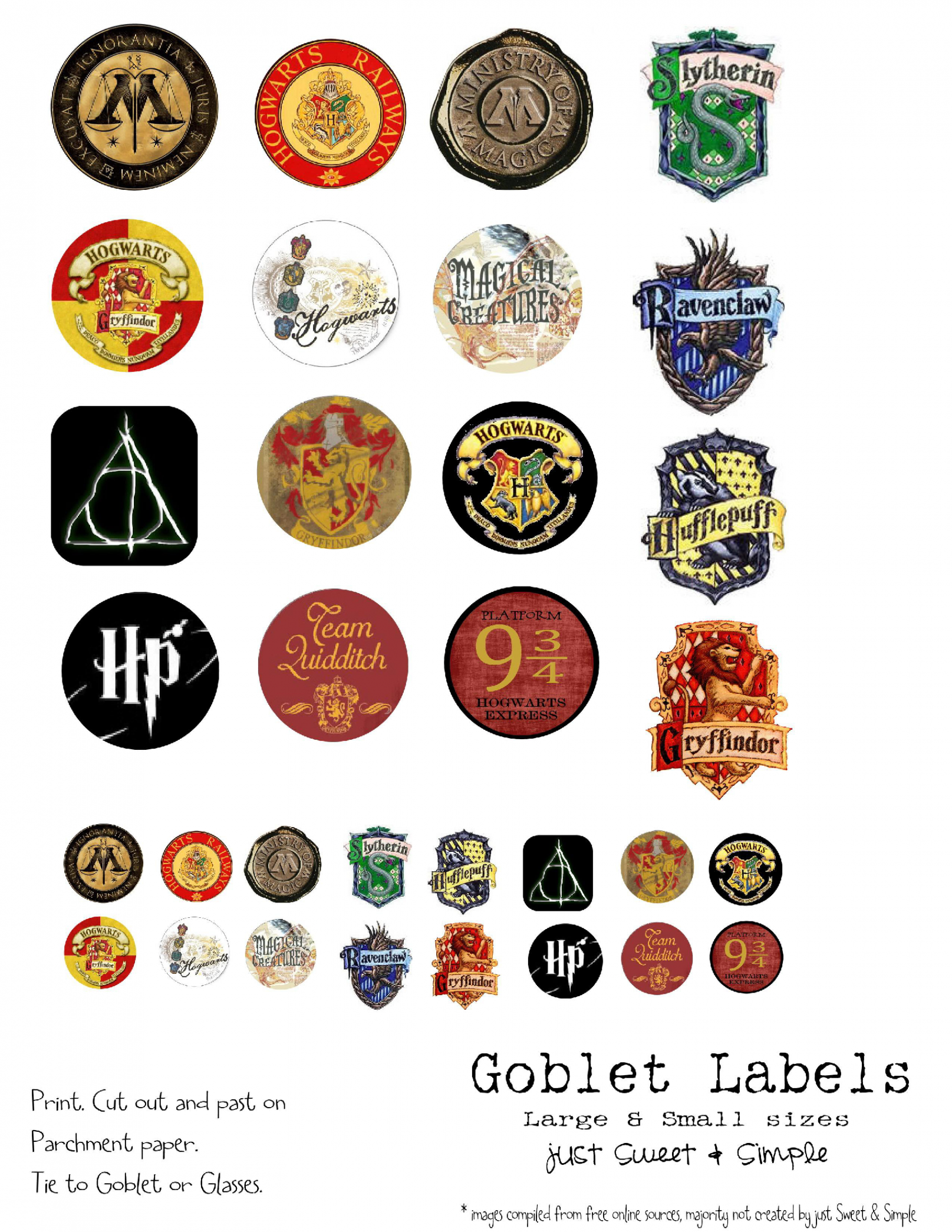 Image result for printable harry potter stickers  Harry potter